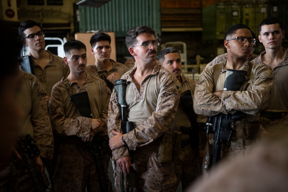 U.S. Marines Conduct Detaining Drills Aboard USS Boxer