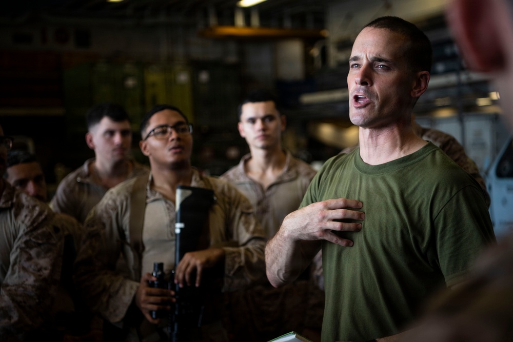 U.S. Marines Conduct Detaining Drills Aboard USS Boxer