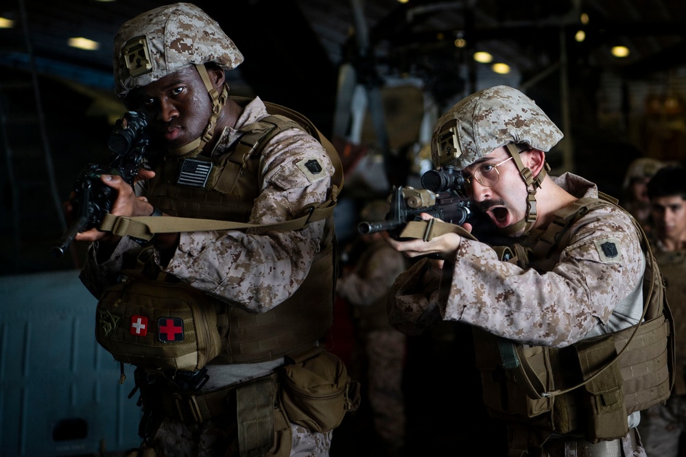 U.S. Marines Conduct Detaining Drills Aboard USS Boxer