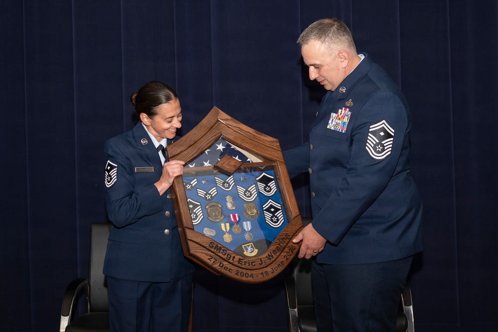 Senior Master Sgt. Eric Wearing Retirement Ceremony