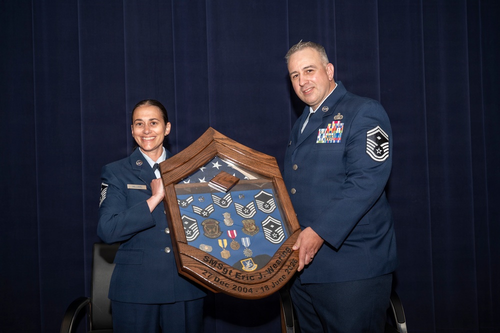 Senior Master Sgt. Eric Wearing Retirement Ceremony