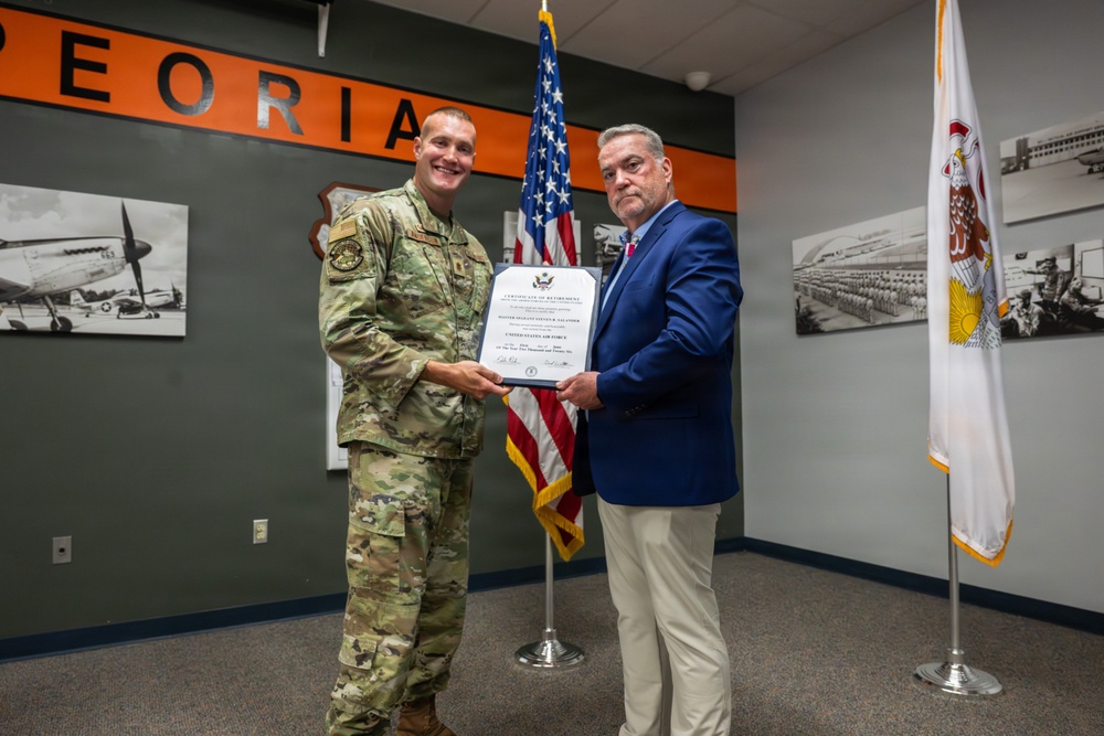 Master Sgt. Steven Salander Retirement Ceremony