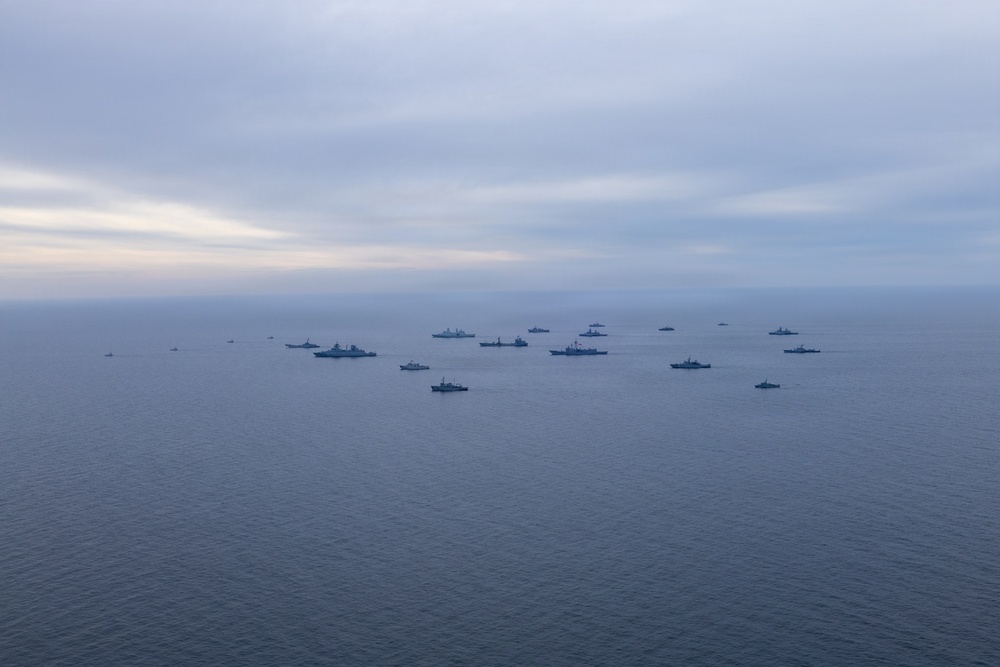 BALTOPS 26 Ships Sail in Formation