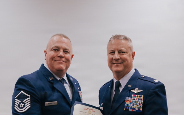 Master Sgt. Floyd Wheeler retires