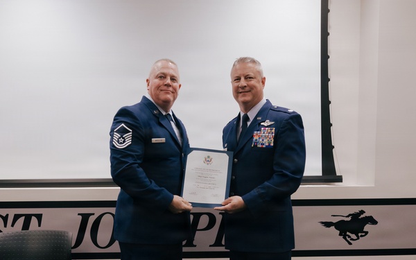 Master Sgt. Floyd Wheeler retires