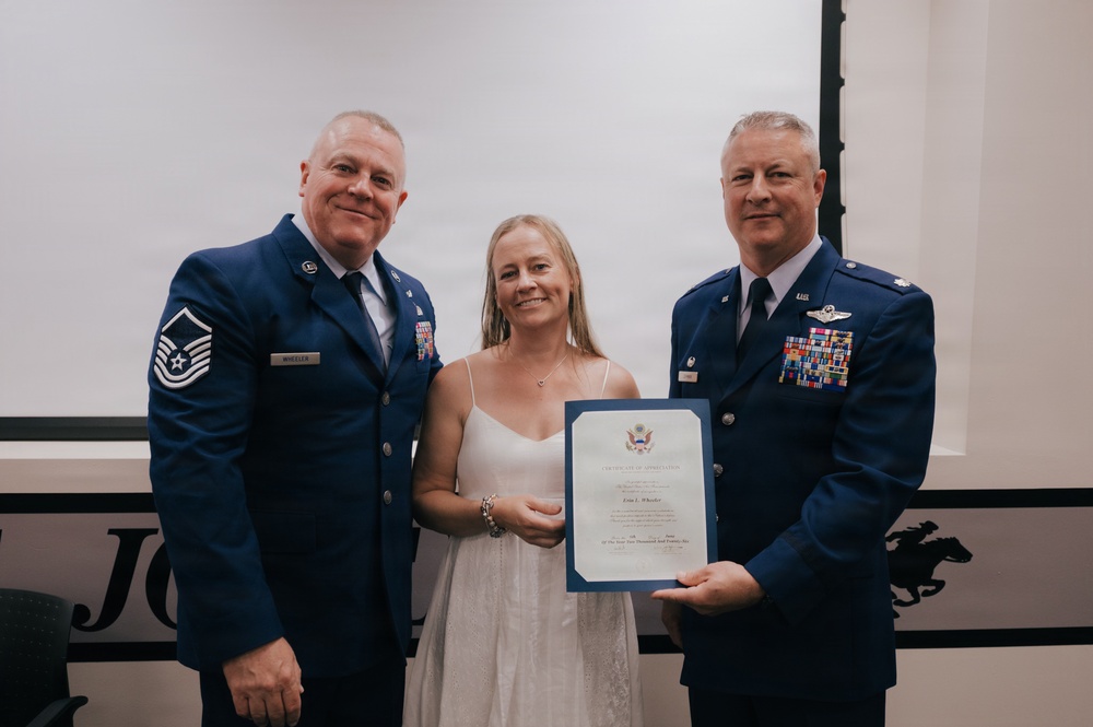 Master Sgt. Floyd Wheeler retires