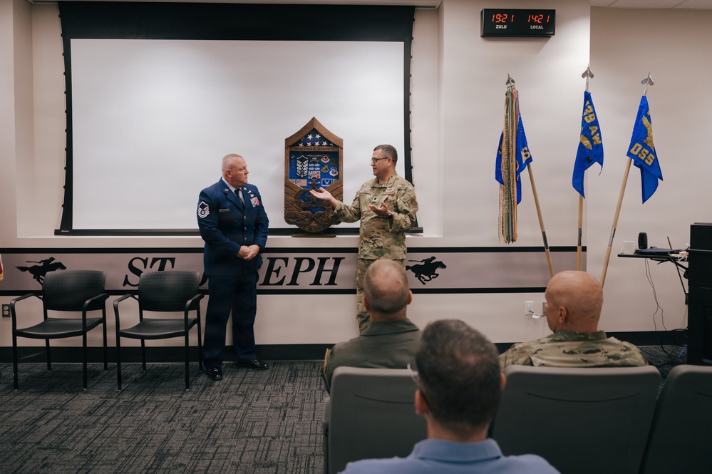 Master Sgt. Floyd Wheeler retires