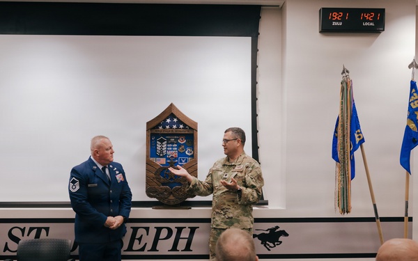 Master Sgt. Floyd Wheeler retires
