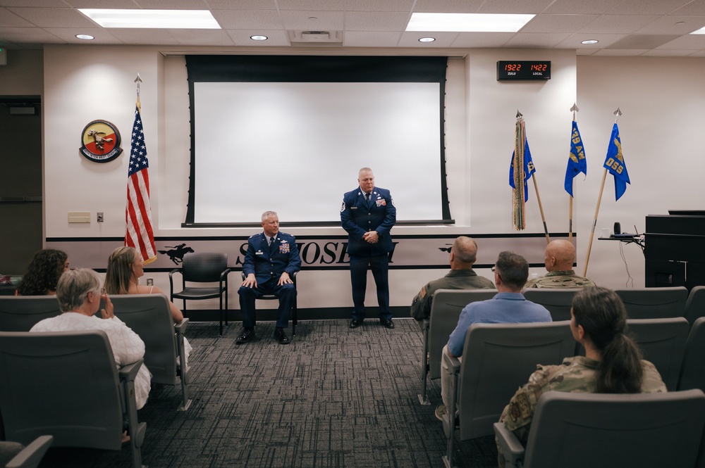 Master Sgt. Floyd Wheeler retires