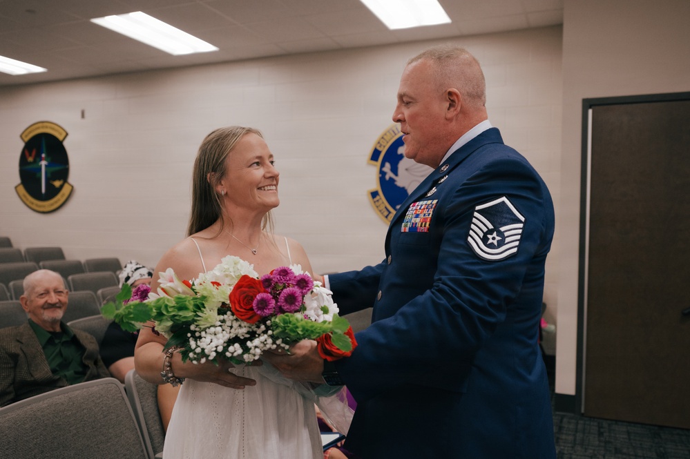 Master Sgt. Floyd Wheeler retires