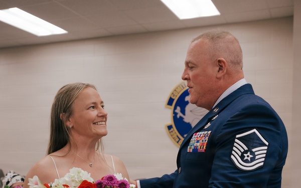 Master Sgt. Floyd Wheeler retires
