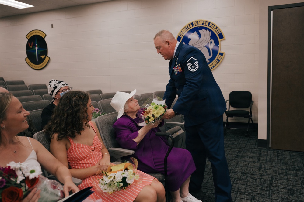 Master Sgt. Floyd Wheeler retires