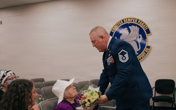 Master Sgt. Floyd Wheeler retires