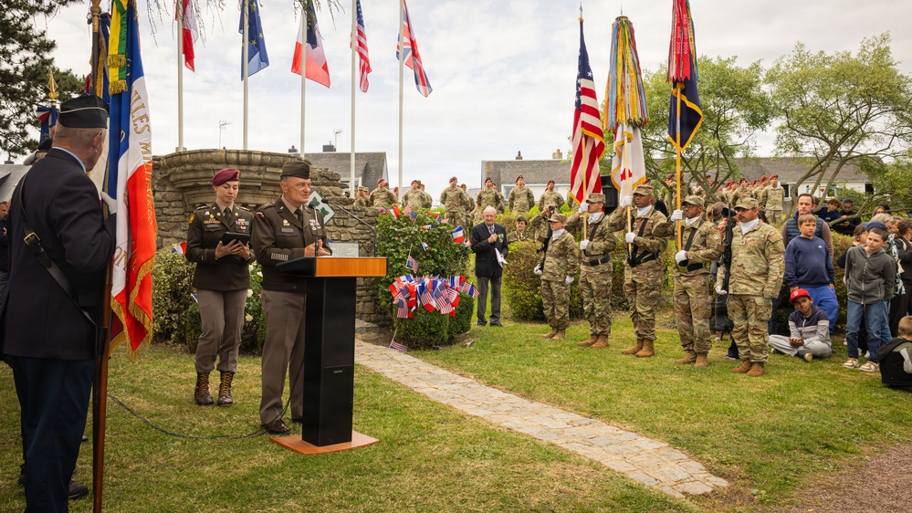 4ID Stele Ceremony 82nd D-Day Anniversary