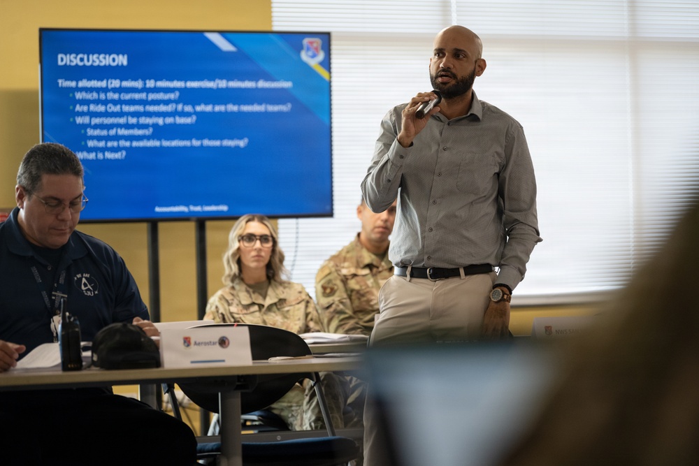 156th Wing Hurricane response tabletop exercise