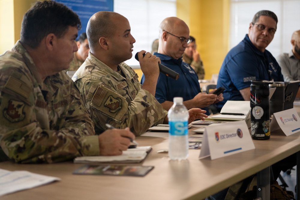 156th Wing Hurricane response tabletop exercise