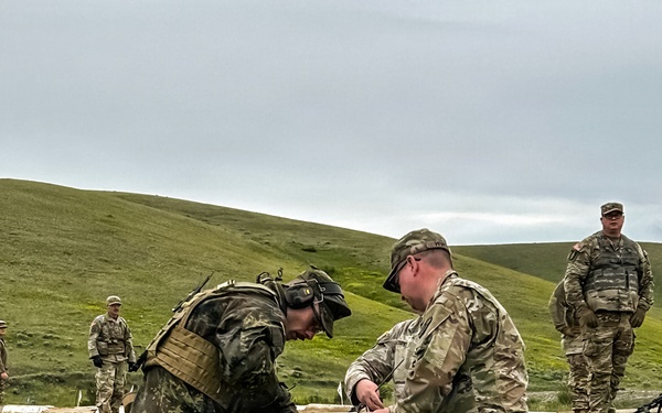 German Army Exchange Officer Presented with Army Marksmanship Badge