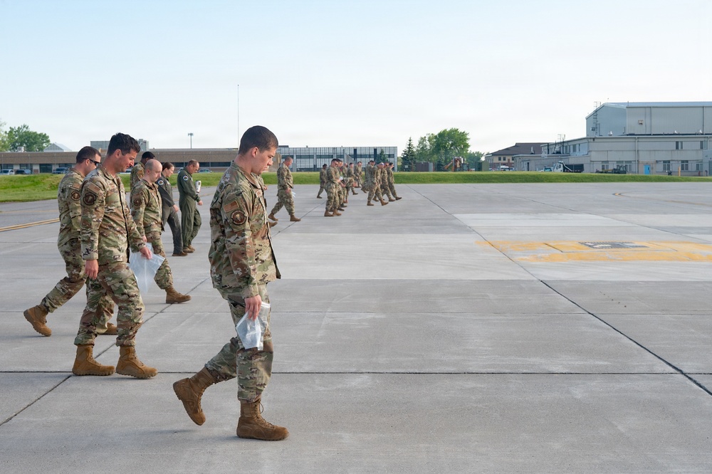 914th Air Refueling Wing Airmen conduct FOD walk
