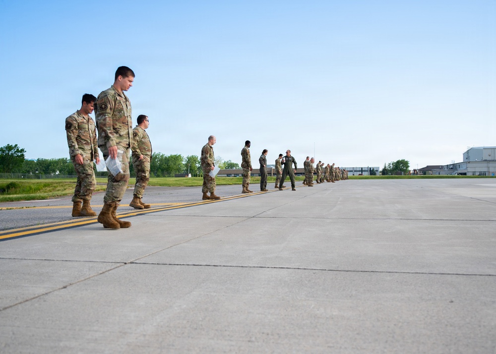 914th Air Refueling Wing Airmen conduct FOD walk
