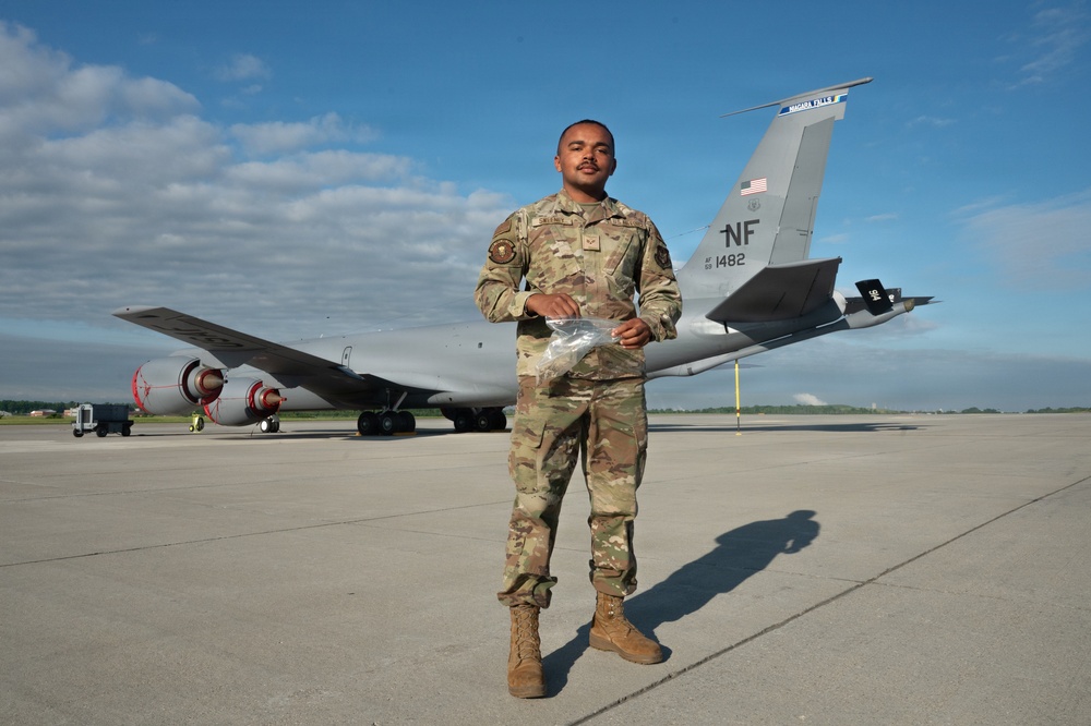 914th Air Refueling Wing Airmen conduct FOD walk