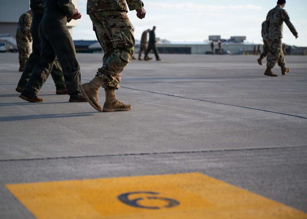 914th Air Refueling Wing Airmen conduct FOD walk