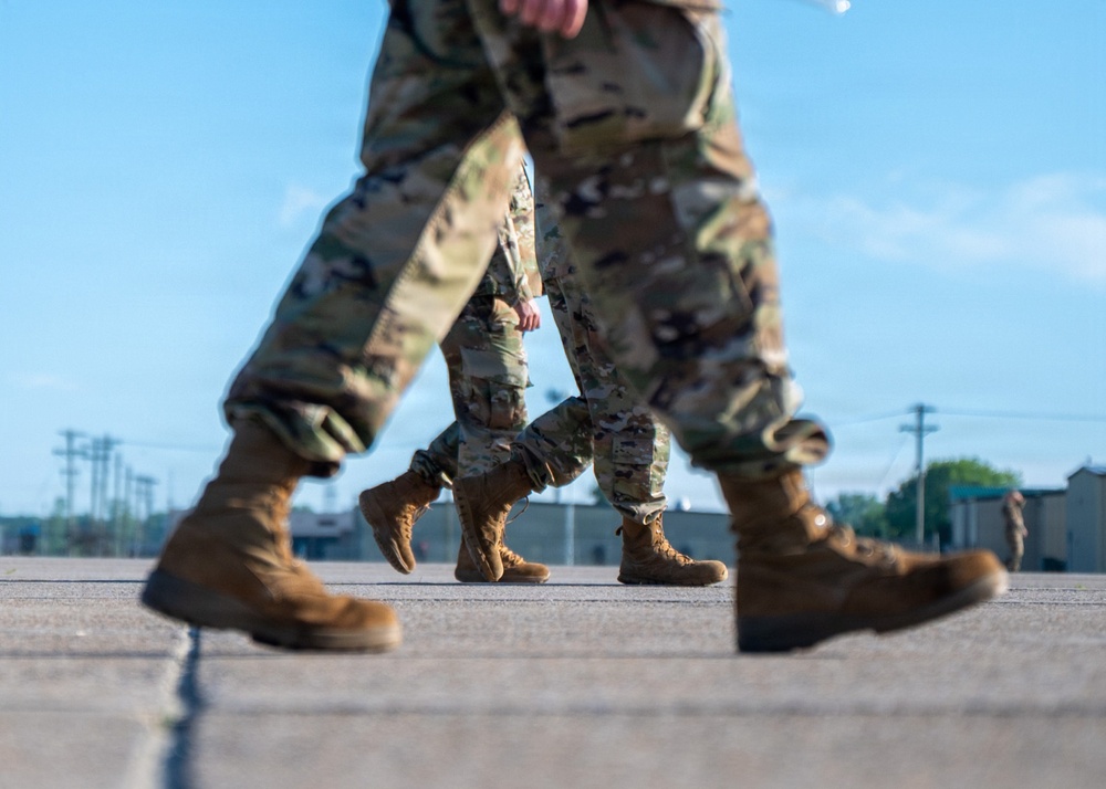 914th Air Refueling Wing Airmen conduct FOD walk