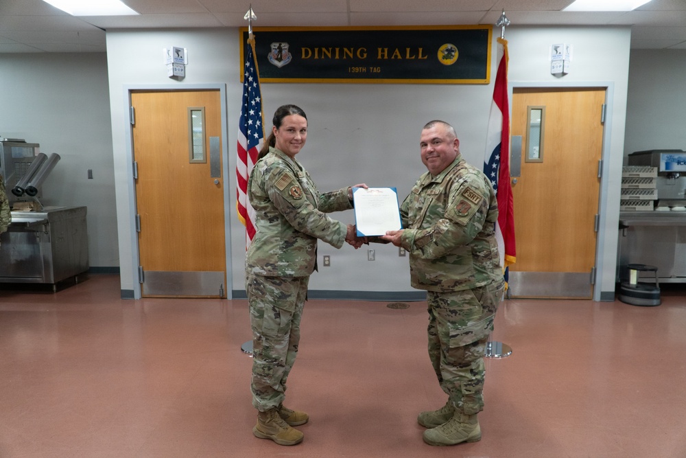 Master Sgt. Clifton Scroggins retires