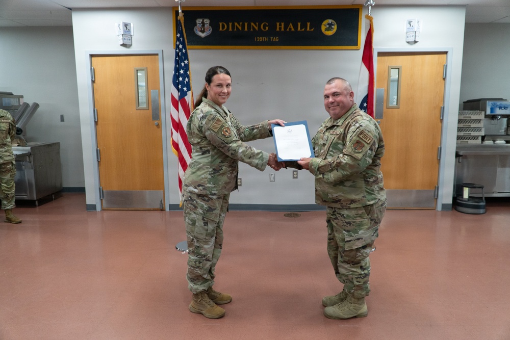 Master Sgt. Clifton Scroggins retires