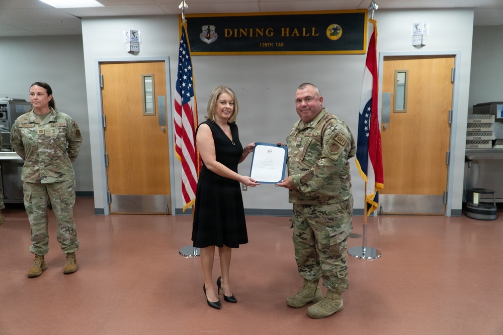 Master Sgt. Clifton Scroggins retires