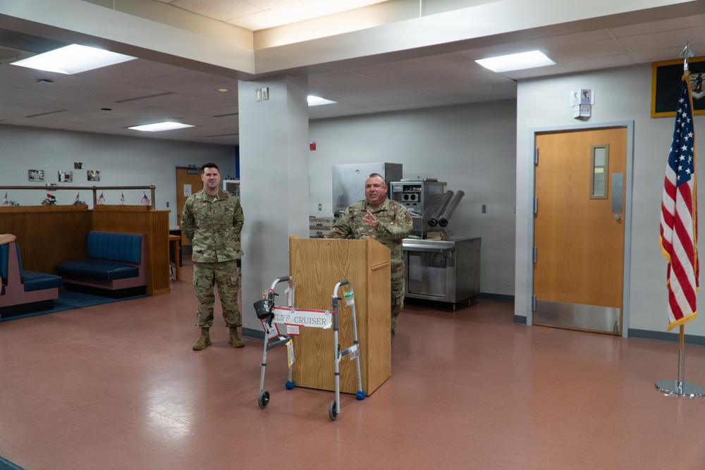 Master Sgt. Clifton Scroggins retires