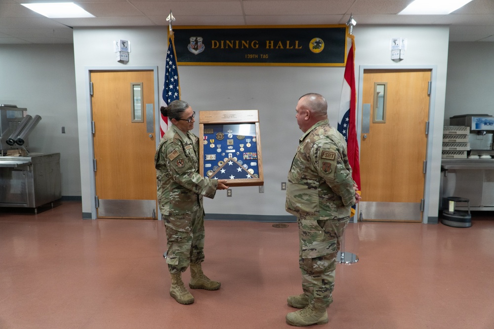 Master Sgt. Clifton Scroggins retires
