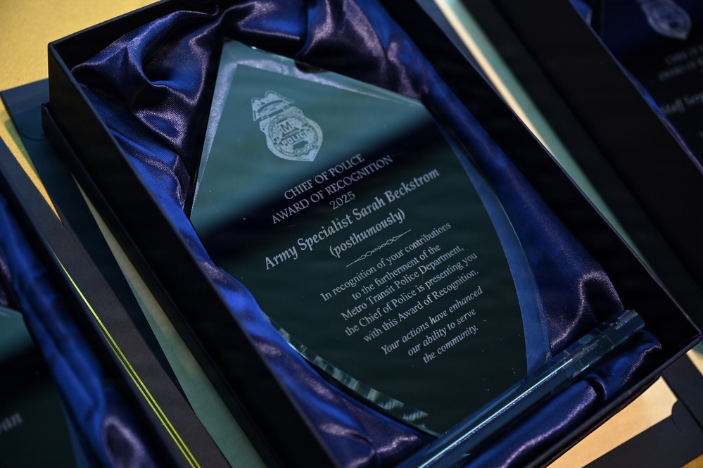 West Virginia Guardsmen recognized at Metro Transit Police Department Awards Ceremony