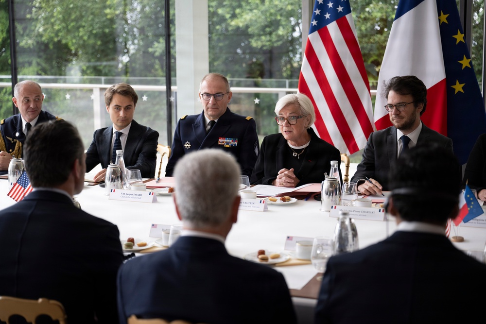 SW Meets with French MINARM, Delivers Remarks at D-Day Ceremony