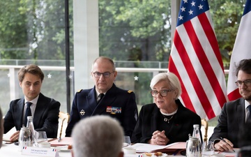 SW Meets with French MINARM, Delivers Remarks at D-Day Ceremony
