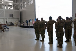 145th Airlift Wing welcomes new commander during change of command ceremony