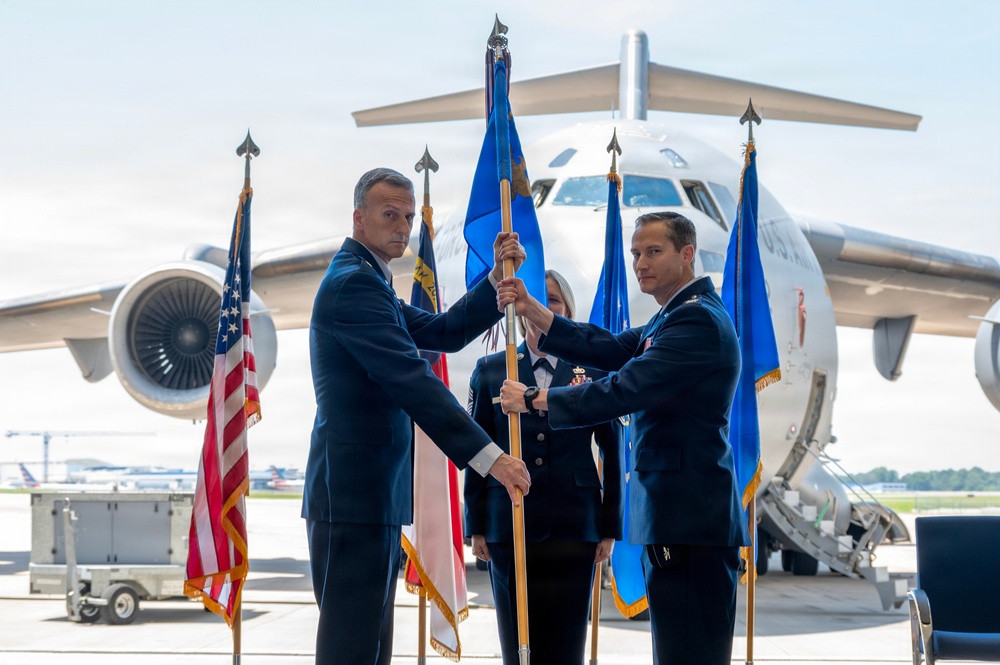 145th Airlift Wing welcomes new commander during change of command ceremony