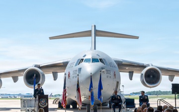 145th Airlift Wing welcomes new commander during change of command ceremony