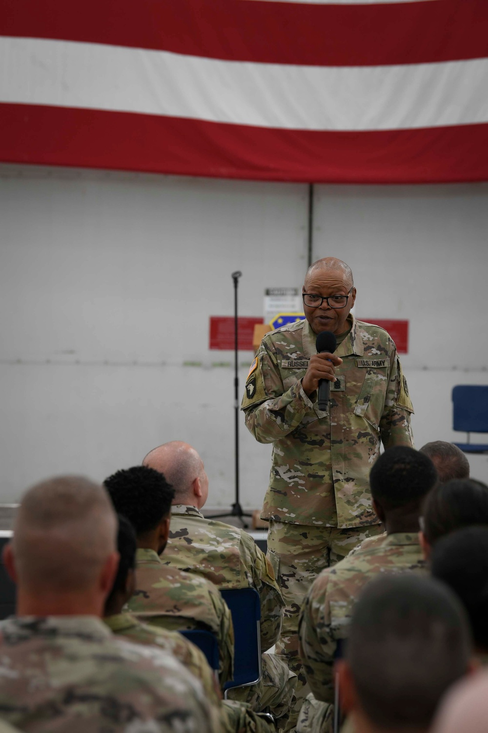 State CSM engages with Airmen at 110th Wing All-Call