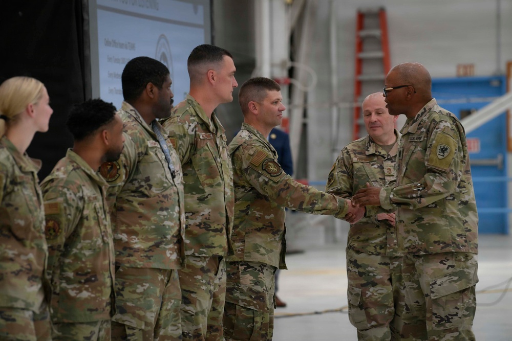 State CSM engages with Airmen at 110th Wing All-Call