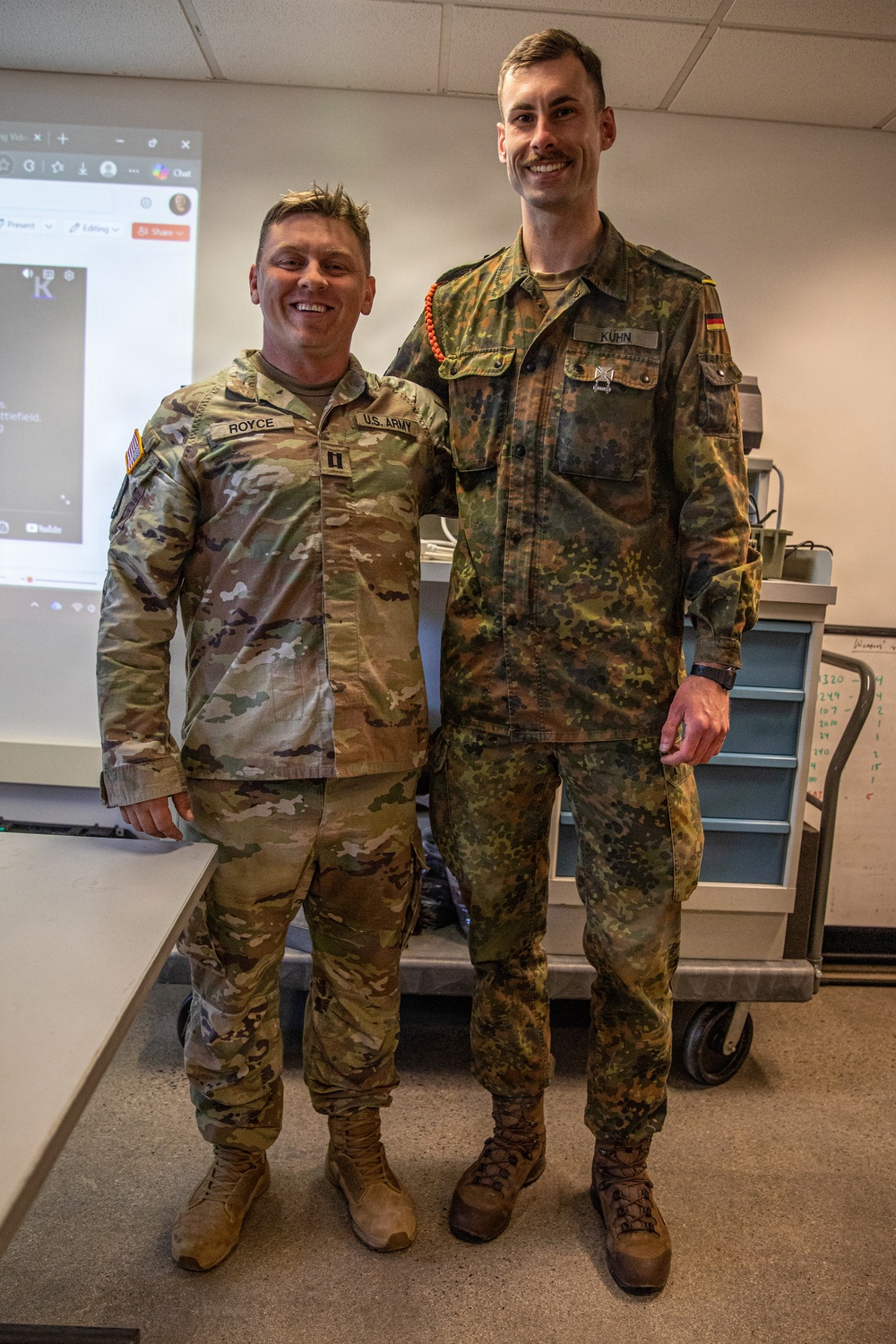 German Army Exchange Officer Presented with Army Marksmanship Badge