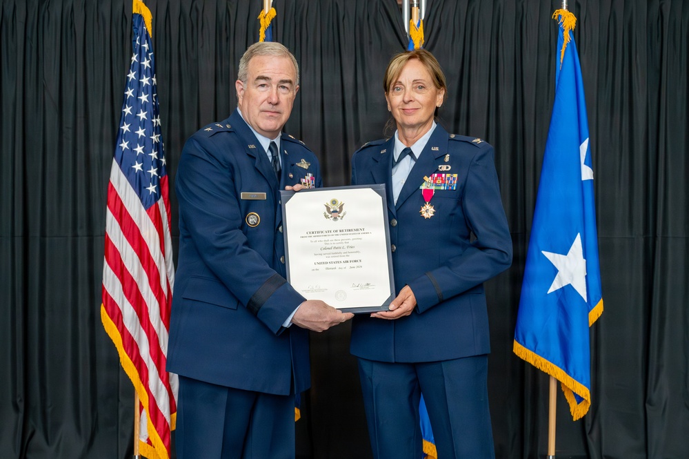Col. Patti Fries honored during retirement ceremony