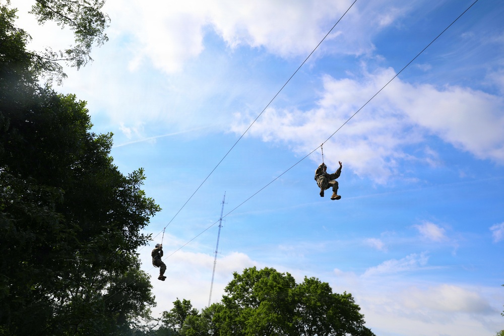 Kansas JROTC trains with the 1st Infantry Division