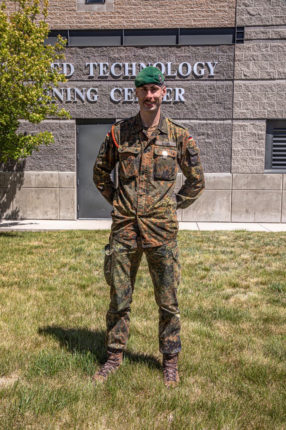 German Army Exchange Officer Presented with Army Marksmanship Badge