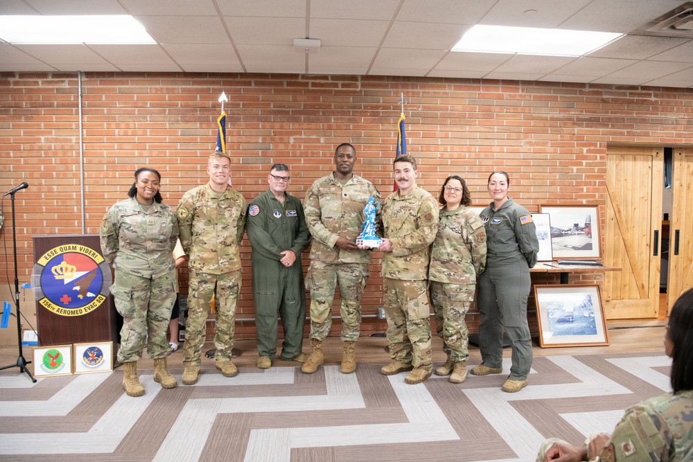 156th Aeromedical Evacuation Squadron honors decades of heritage during emblem dedication ceremony