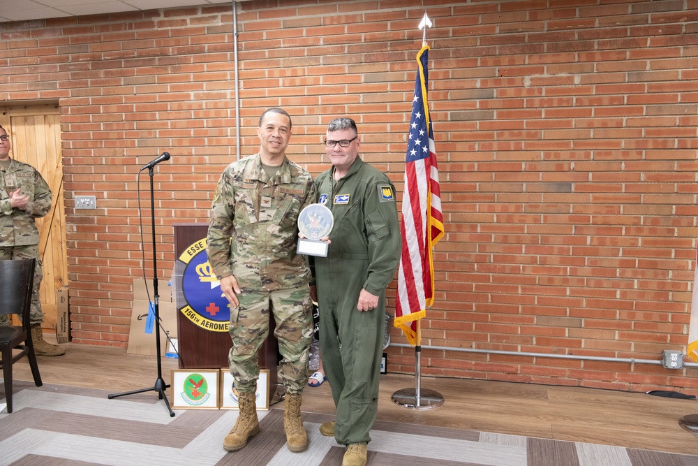 156th Aeromedical Evacuation Squadron honors decades of heritage during emblem dedication ceremony
