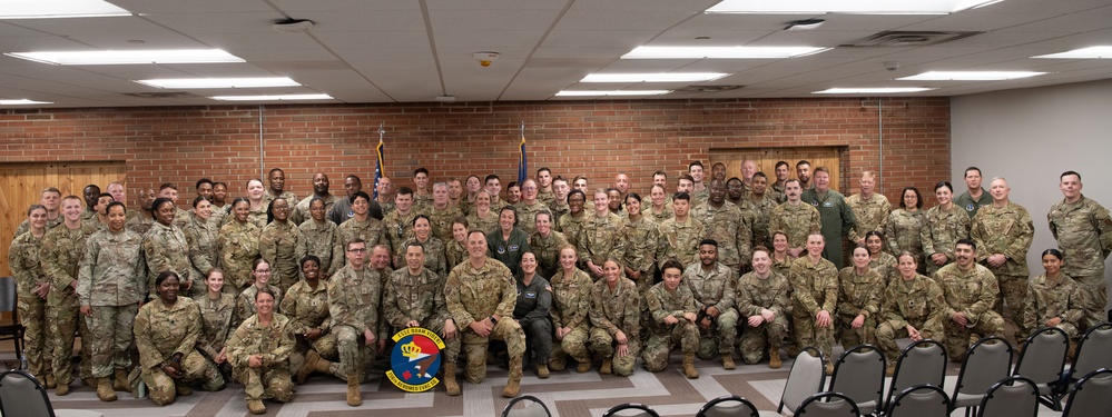 156th Aeromedical Evacuation Squadron honors decades of heritage during emblem dedication ceremony