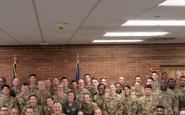 156th Aeromedical Evacuation Squadron honors decades of heritage during emblem dedication ceremony