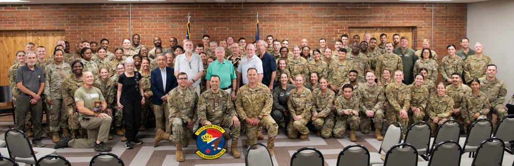 156th Aeromedical Evacuation Squadron honors decades of heritage during emblem dedication ceremony
