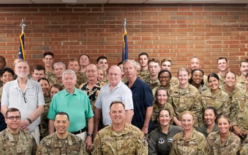 156th Aeromedical Evacuation Squadron honors decades of heritage during emblem dedication ceremony