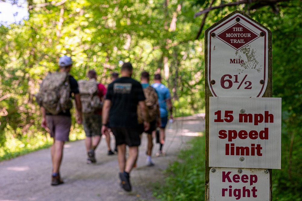 911 AW leaders host rucksack march
